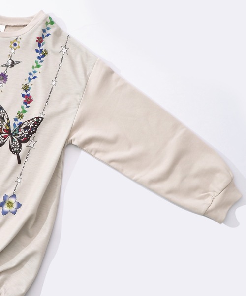 ScoLar（スカラー） チュニック 153764：スカラーガーランド柄裏毛