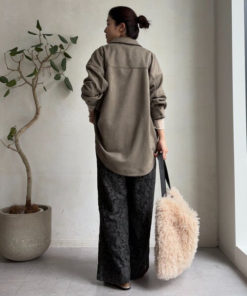 DouDou（ドゥドゥ） パンツ ピグメントレースパンツ レディース