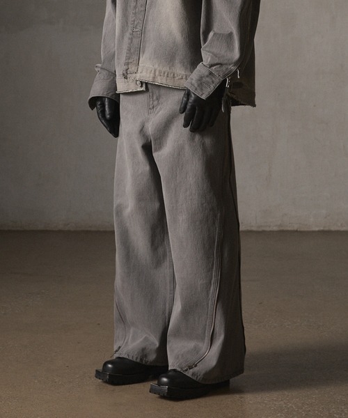 GRANCY ジーンズ 「GRANCY」ZipDesign Buggy DenimPants / ジップ