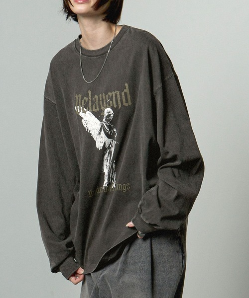 tシャツ 「Alfred Alex」ヴィンテージメイクデザイン ビッグピグメント