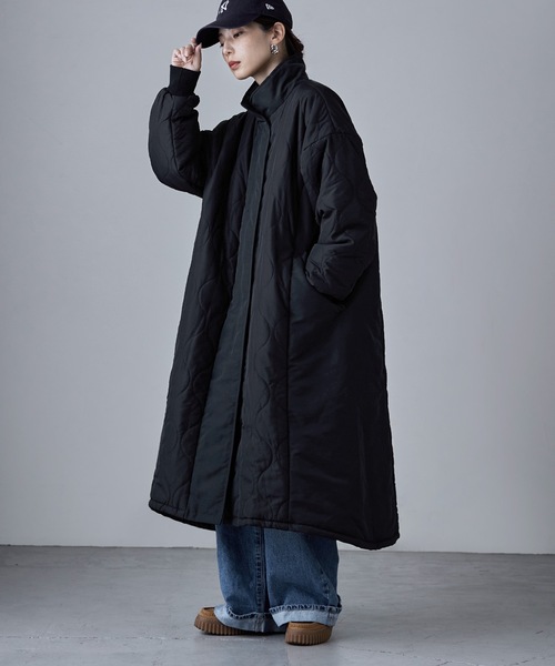 etoll.（エトル） ダウンコート ダウンジャケット キルティング切替