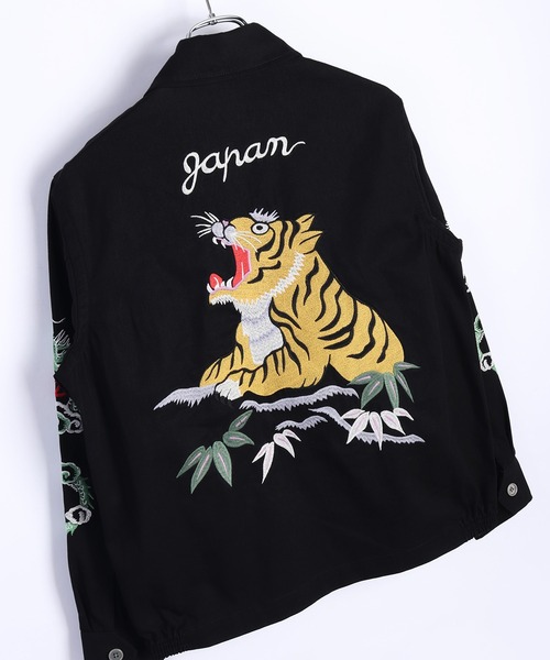 HOUSTON（ヒューストン） ブルゾン アウター ハリントンジャケット 虎