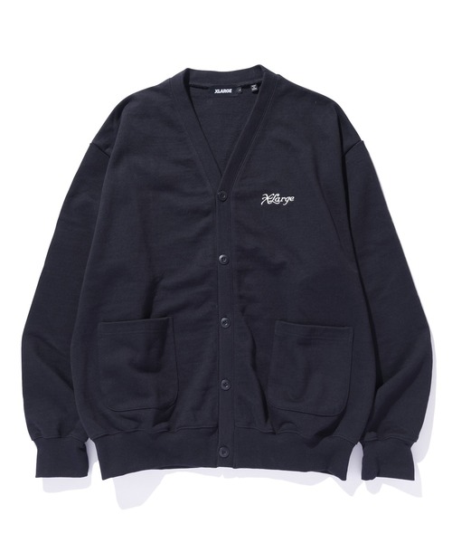 XLARGE（エクストラ ラージ） カーディガン EMBROIDERY SWEAT CARDIGAN
