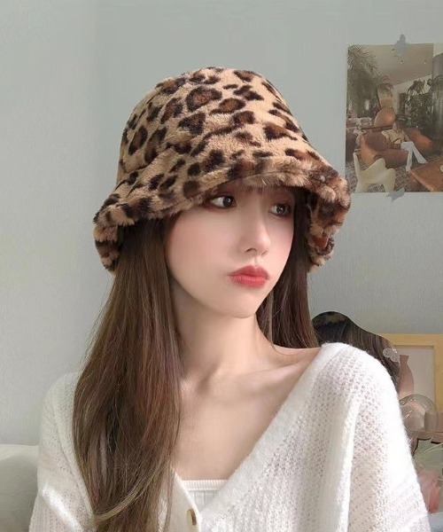 帽子 ハット レオパードファーハット レディース : ZOZOTOWN Yahoo!店
