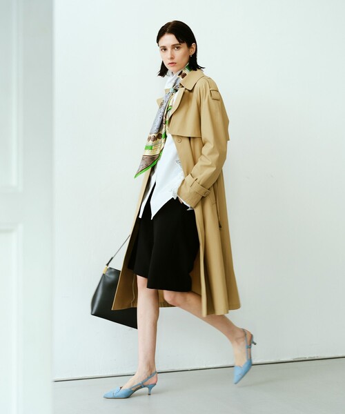 allureville（アルアバイル） トレンチコート コート 強撚ツイル