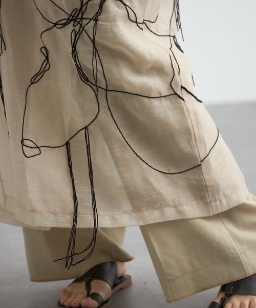 CREDONA（クレドナ） スカート ART EMBROIDERY WRAP SKIRT/アートエン