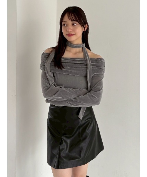 FRAY I.D（フレイ・アイディー） tシャツ オフショルフロッキー