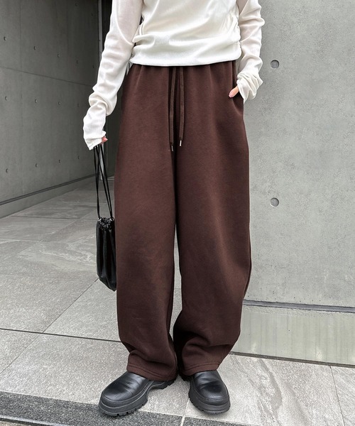 andme（アンドミー） スウェットパンツ ジャージ 「新色追加」裏起毛