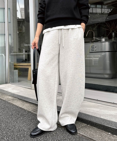 andme（アンドミー） スウェットパンツ ジャージ 「新色追加」裏起毛