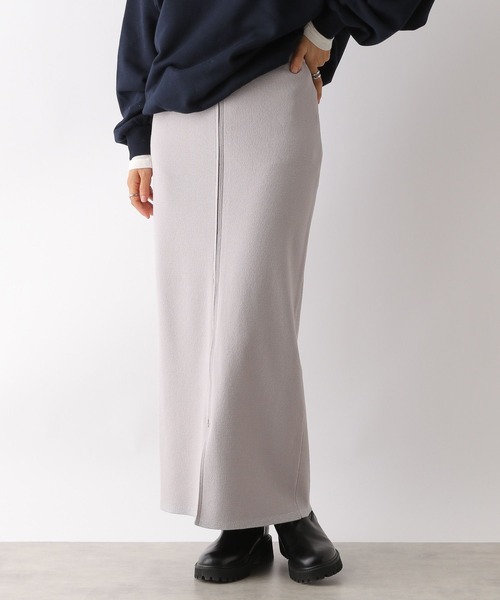 LEPSIM（レプシィム） スカート 12ゲージフロントジップニットスカート