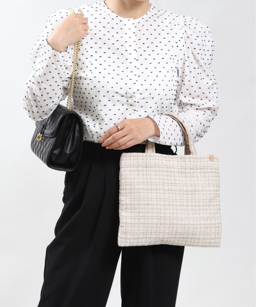 Bermosa トートバッグ ミニ ツイードバッグ お稽古バッグ レッスン