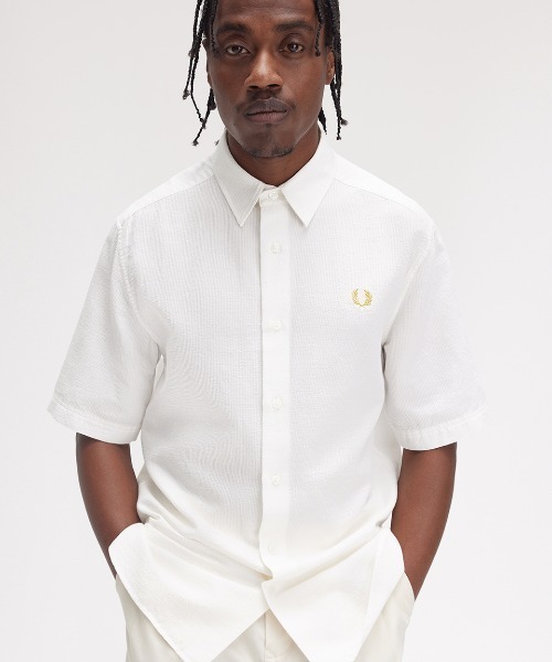 FRED PERRY（フレッドペリー） シャツ Textured Seersucker Shirt