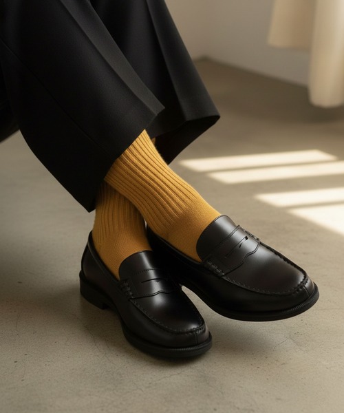 AAA+（サンエープラス） ローファー ベーシックデザイン 3E コイン