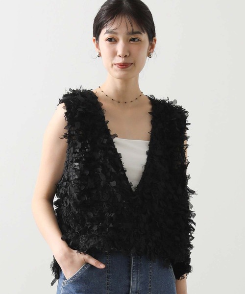 Gready Brilliant（グレディブリリアン） ベスト ジレ フリンジV