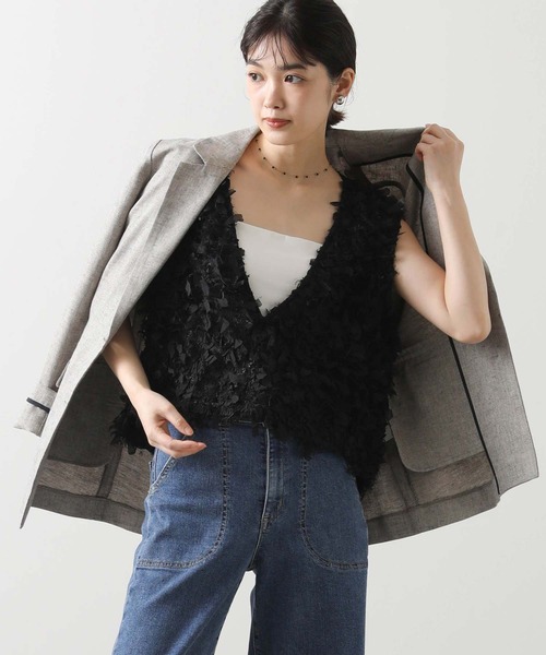 Gready Brilliant（グレディブリリアン） ベスト ジレ フリンジV