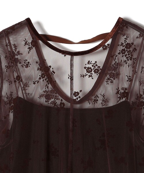 ships little black ワンピース kaene:フロッキー レース ポリエステル