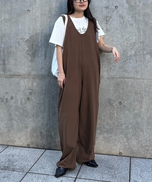 WILLOW サロペット オーバーオール 「willow」「新色追加」スラブ裏毛