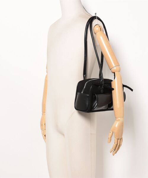 ハンドバッグ リボンベロアハンドバッグ「リボン取り外しOK