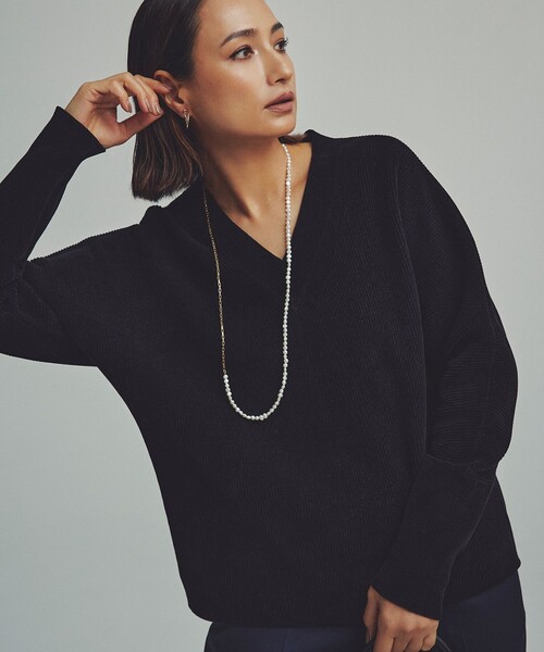 ICB（アイシービー） ニット セーター 「洗える」コットンシェニール V