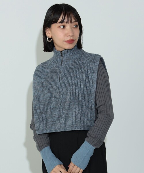 BEAMS HEART（ビームス ハート） ニット セーター ハーフジップ ニット