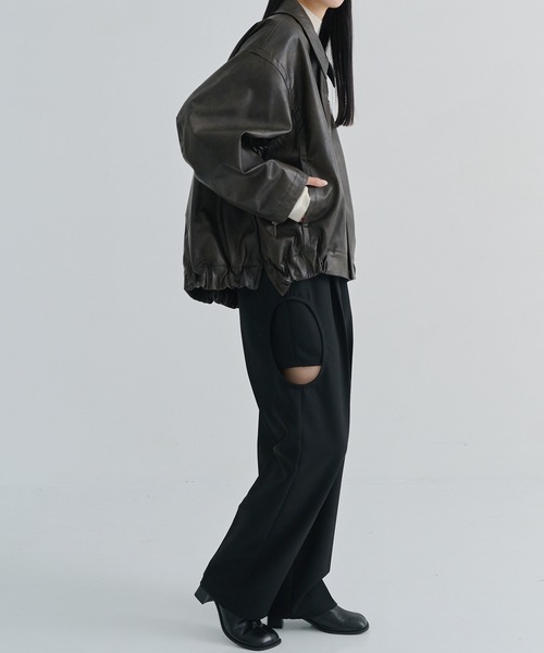 CLANE（クラネ） パンツ 「CLANE/クラネ」SIDE CIRCLE CUT PANTS
