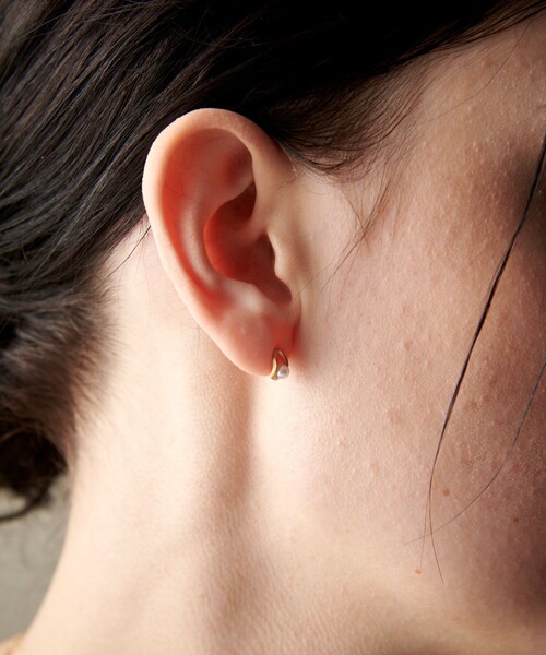 ete bijoux（エテ ビジュー） ピアス K18YG クラフト パール ピアス
