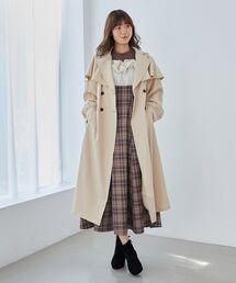 AD2017 トリコ コムデギャルソン トレンチコート バイカラー チェック