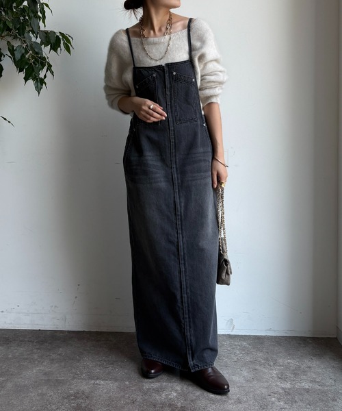 DouDou（ドゥドゥ） ワンピース デニムキャミジャンスカ : ZOZOTOWN