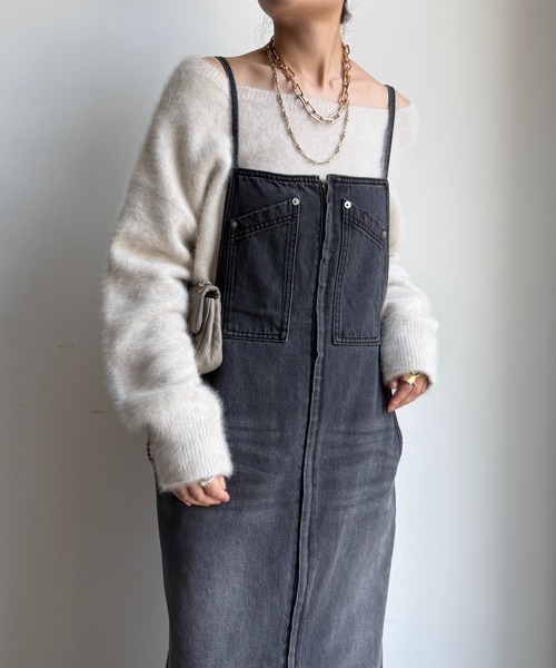 DouDou（ドゥドゥ） ワンピース デニムキャミジャンスカ : ZOZOTOWN