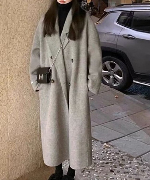 cammie コート チェスターコート ダブル チェスターロングコート