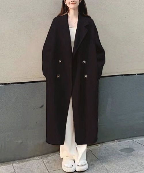 cammie コート チェスターコート ダブル チェスターロングコート