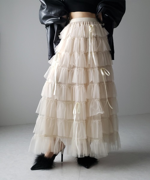 me+em select（ミームセレクト） スカート 「 4color 」ストラップ