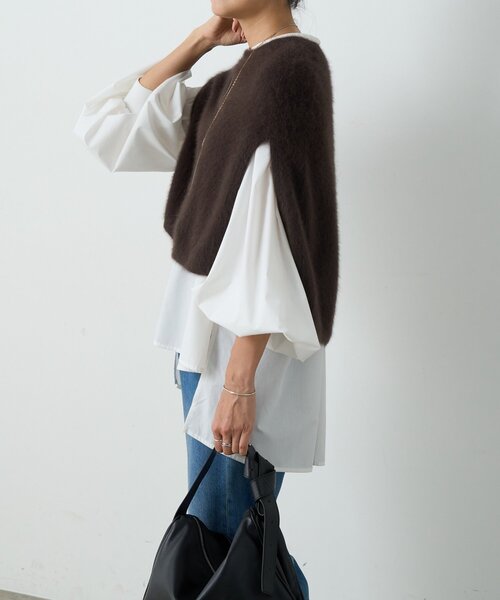 BEARDSLEY（ビアズリー） ニット セーター ファーニットポンチョ