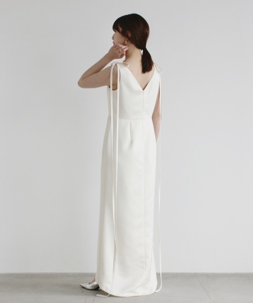 kaene（カエン） ドレス サテンリボンドレス「white collection