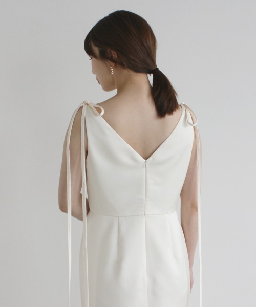 kaene（カエン） ドレス サテンリボンドレス「white collection