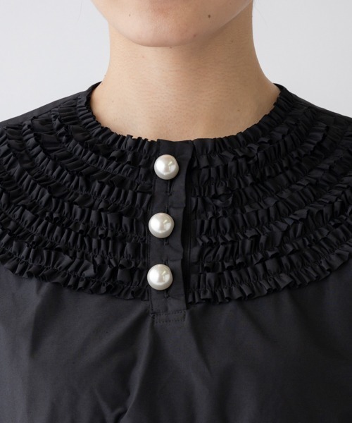 Sono（ソーノ） ブラウス シャツ 「SONO/ソーノ」ちびフリルブラウス