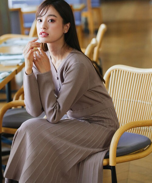 Tiaclasse ワンピース くるみ釦ニットワンピース : ZOZOTOWN Yahoo!店