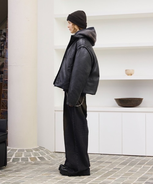 soerte ダウンジャケット ダウン 2way high neck down jacket / 2way