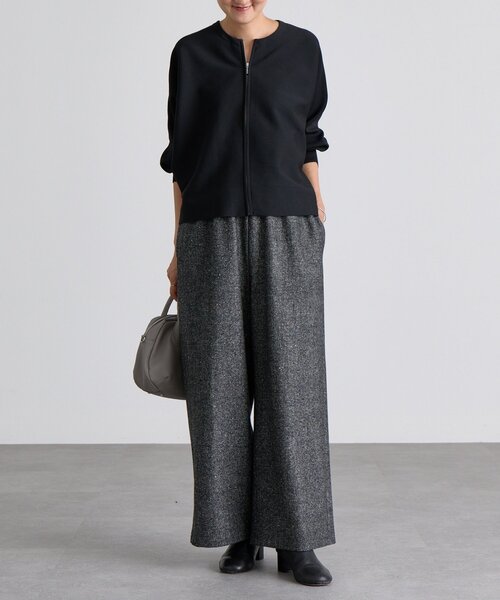 BEARDSLEY（ビアズリー） パンツ ウエストリブネップツイードパンツ