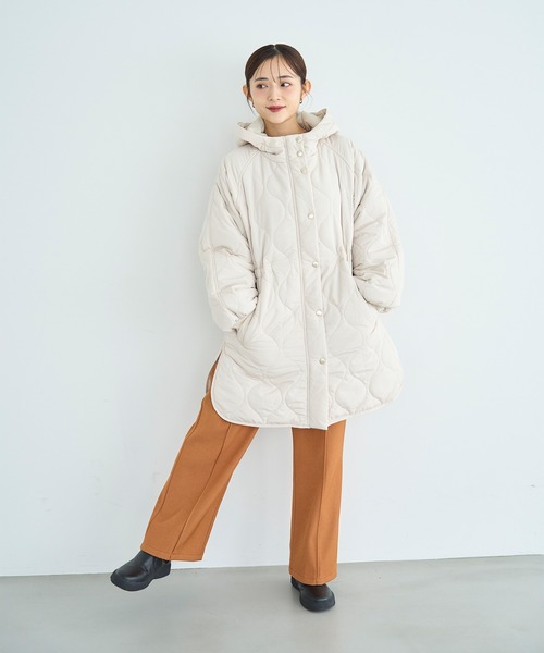 mil（ミル） ダウンコート ダウンジャケット キルティング中綿ミドル