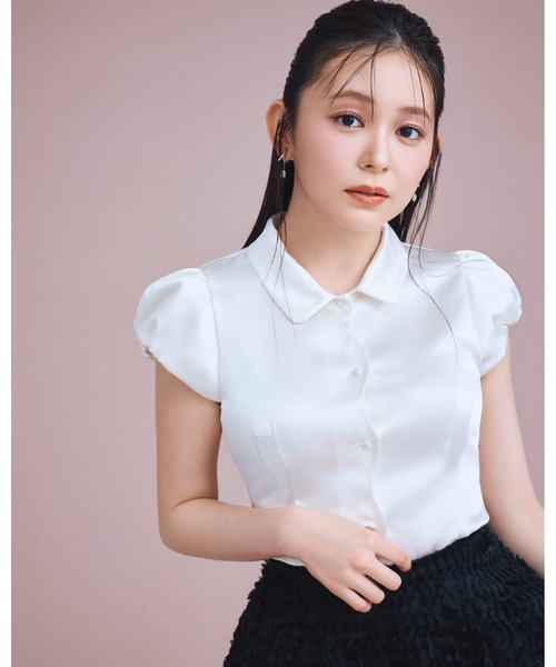 CELFORD（セルフォード） ブラウス シャツ 「洗える」」フロントスカラ