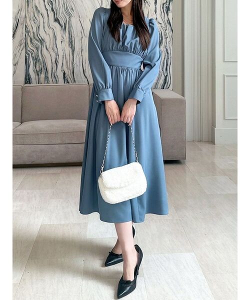 RESEXXY（リゼクシー） ワンピース フロントギャザーフレアロング