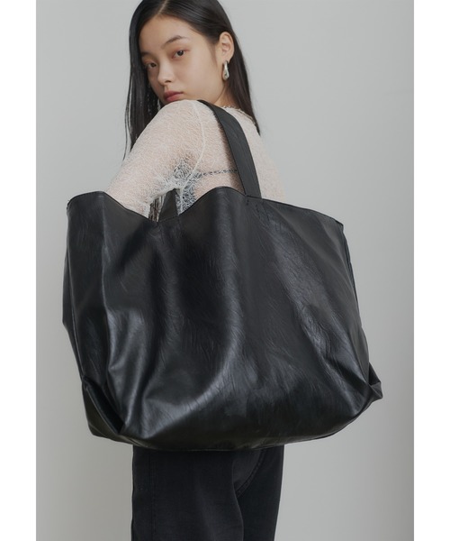 SEN TOKYO トートバッグ ビッグ レザー トートバッグ レディース 大