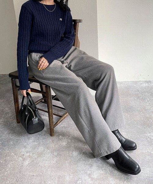 fredy emue（フレディエミュ） パンツ ウール混ウォッシャブルイージー