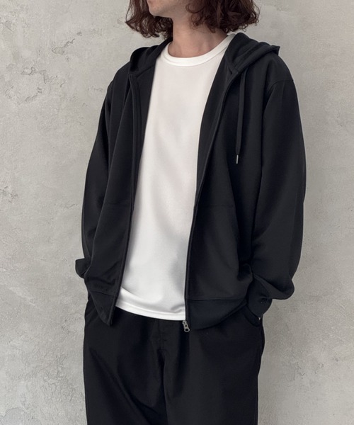 NAVY パーカー 速乾ジョーゼットZIPパーカー「UVカット」 メンズ