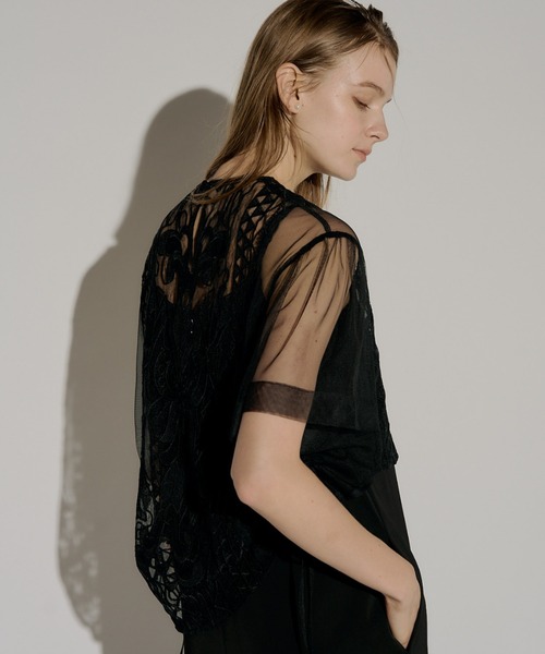 LE'RURE パンツドレス Jacquard lace pants dress : ZOZOTOWN Yahoo!店