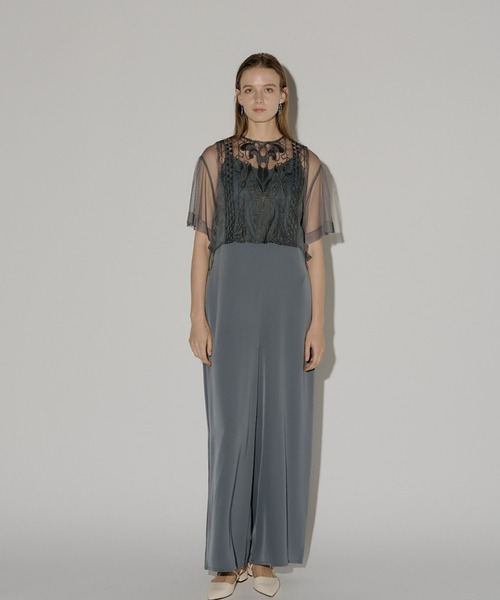 LE'RURE パンツドレス Jacquard lace pants dress : ZOZOTOWN Yahoo!店