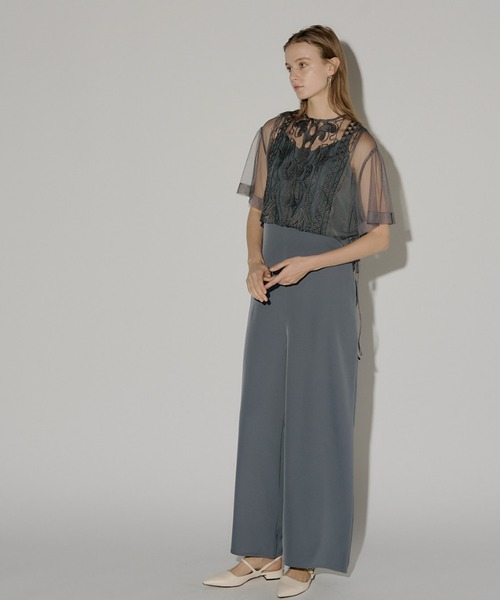 LE'RURE パンツドレス Jacquard lace pants dress : ZOZOTOWN Yahoo!店