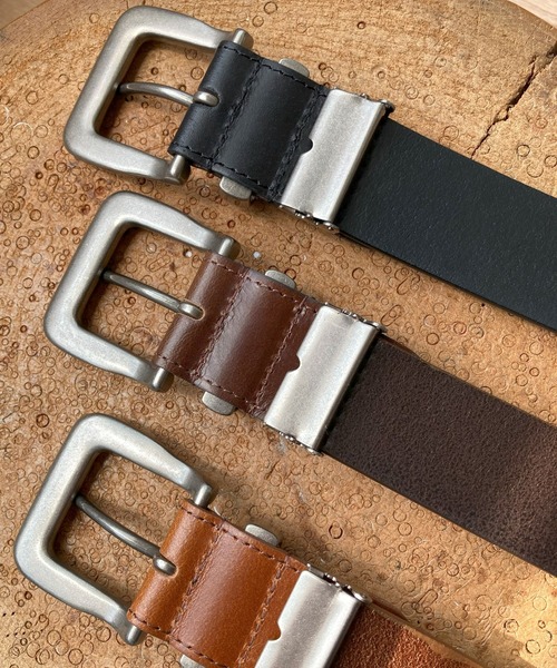 Lee（リー） ベルト 40mm メタルループ レザーベルト/ヴィンテージ調