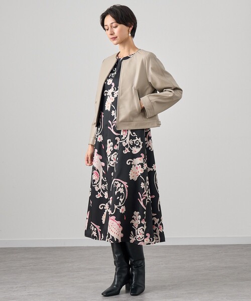 ANAYI（アナイ） レザージャケット ライダース ラムレザーファスナー